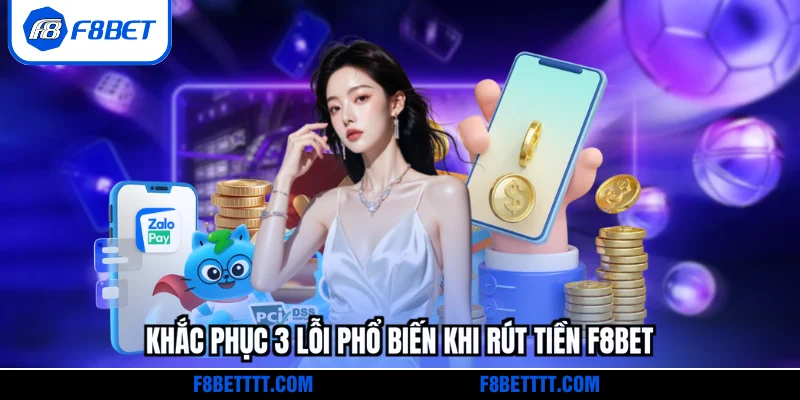 Khắc phục 3 lỗi phổ biến khi rút tiền F8BET